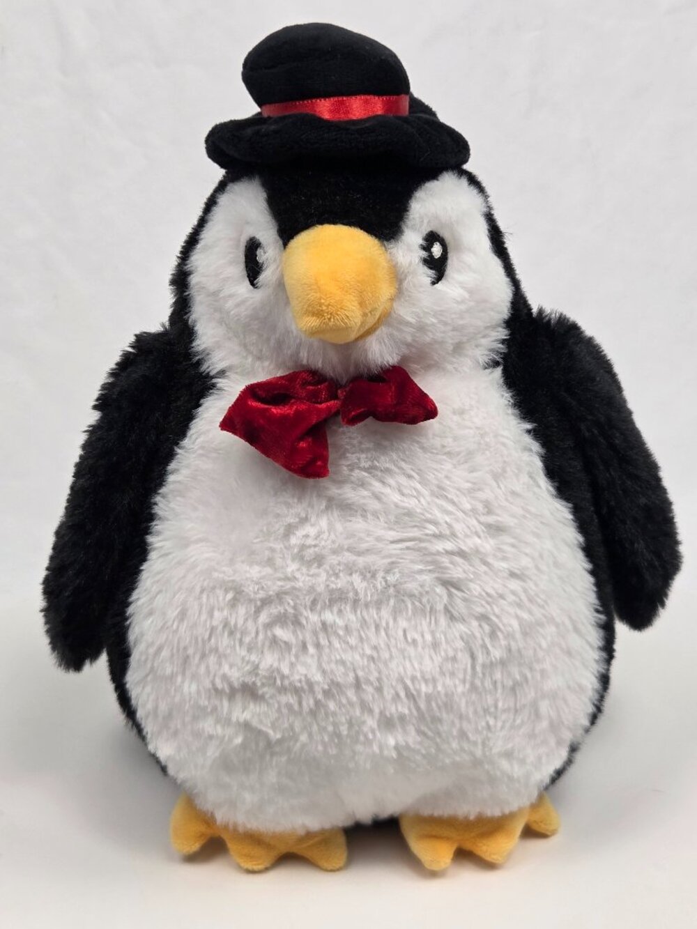 Penguins Plush Dog Toy With Squeaker 11"